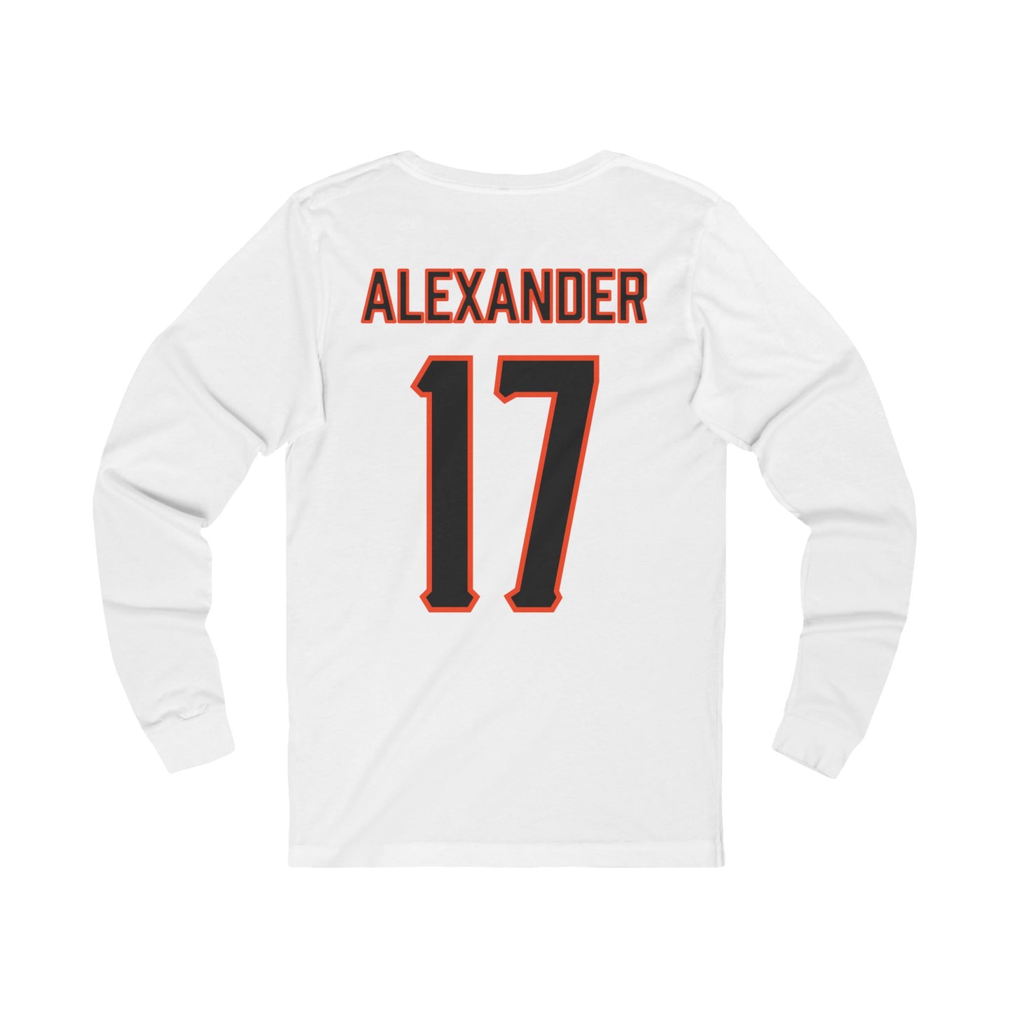 Elijah Alexander #17 Cursive Cowboys Long Sleeve