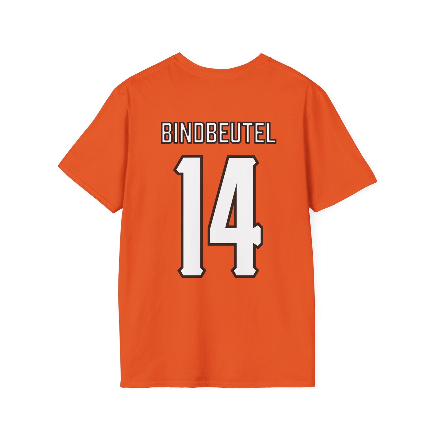 Gracie Bindbeutel #14 Orange Cursive Cowgirls T-Shirt