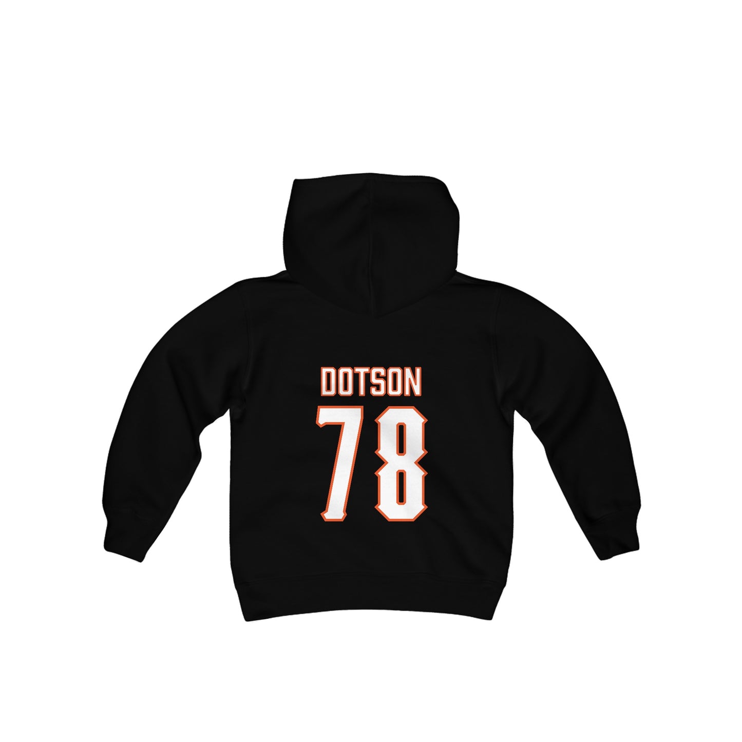 Youth Davis Dotson #78 Cursive Cowboys Hoodie