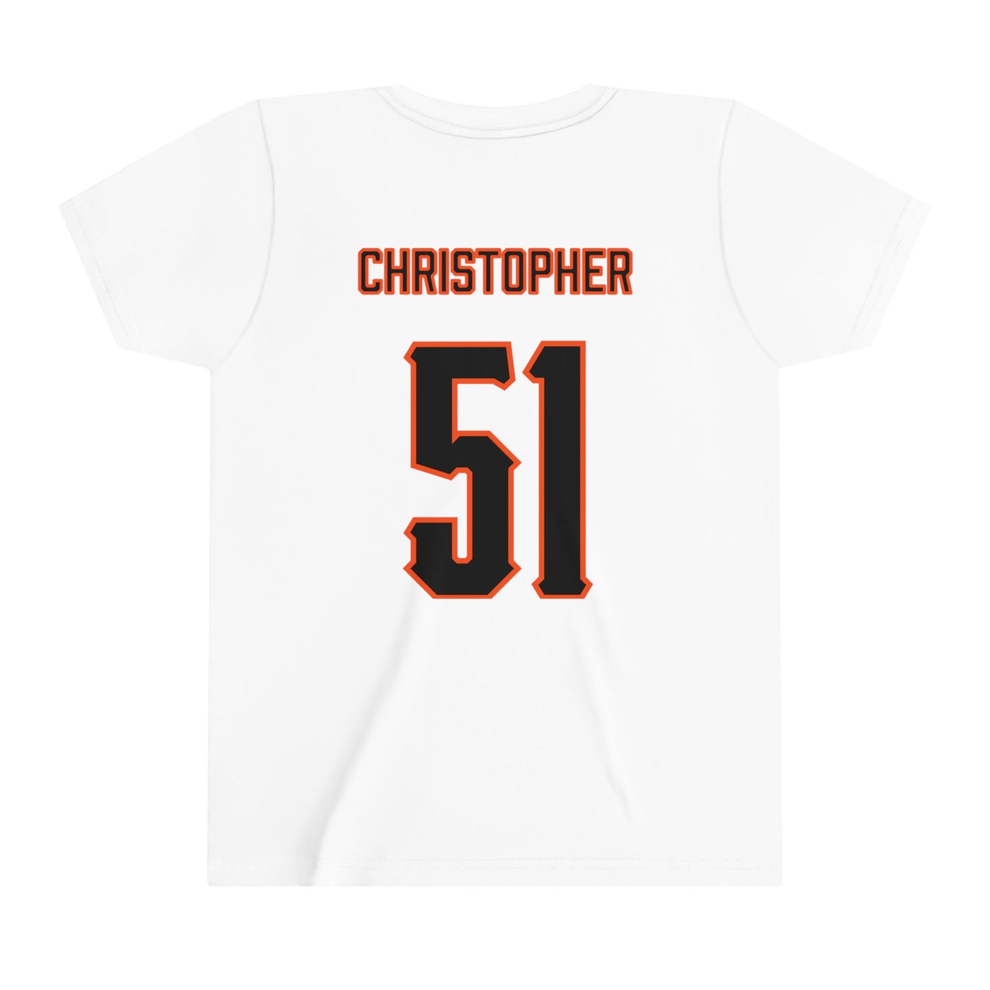 Youth Charlie Christopher #51 Cursive Cowboys T-Shirt