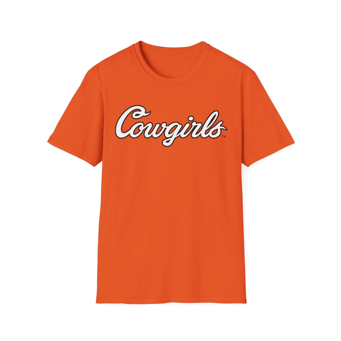 Katie Kutz #16 Orange Cursive Cowgirls T-Shirt