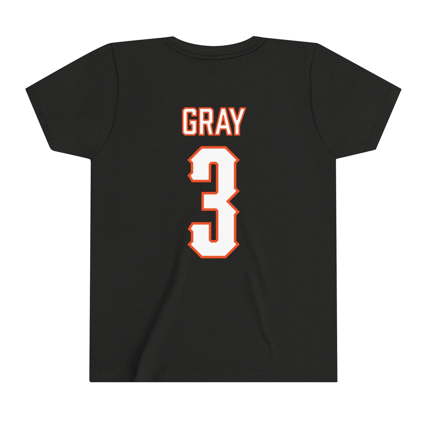 Youth Micah Gray #3 Cursive Cowgirls T-Shirt