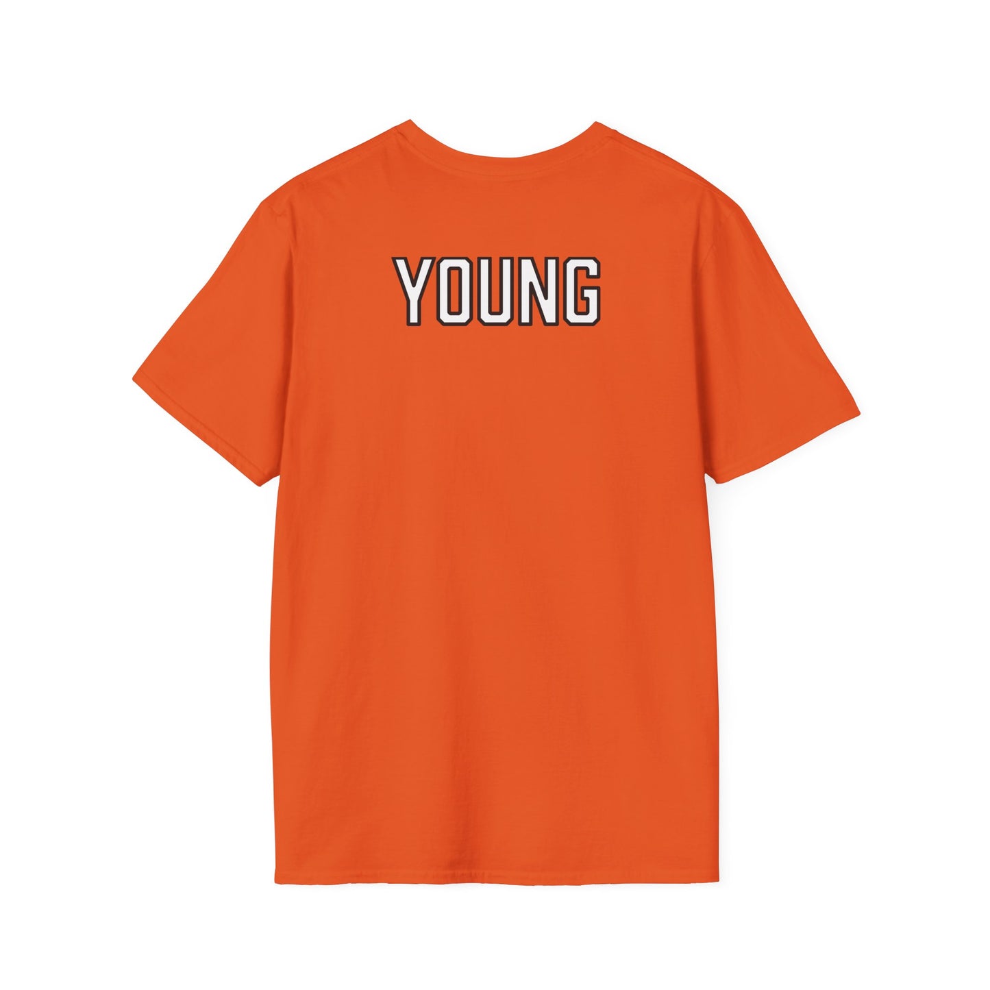 Colin Young Orange Cursive Cowboys T-Shirt