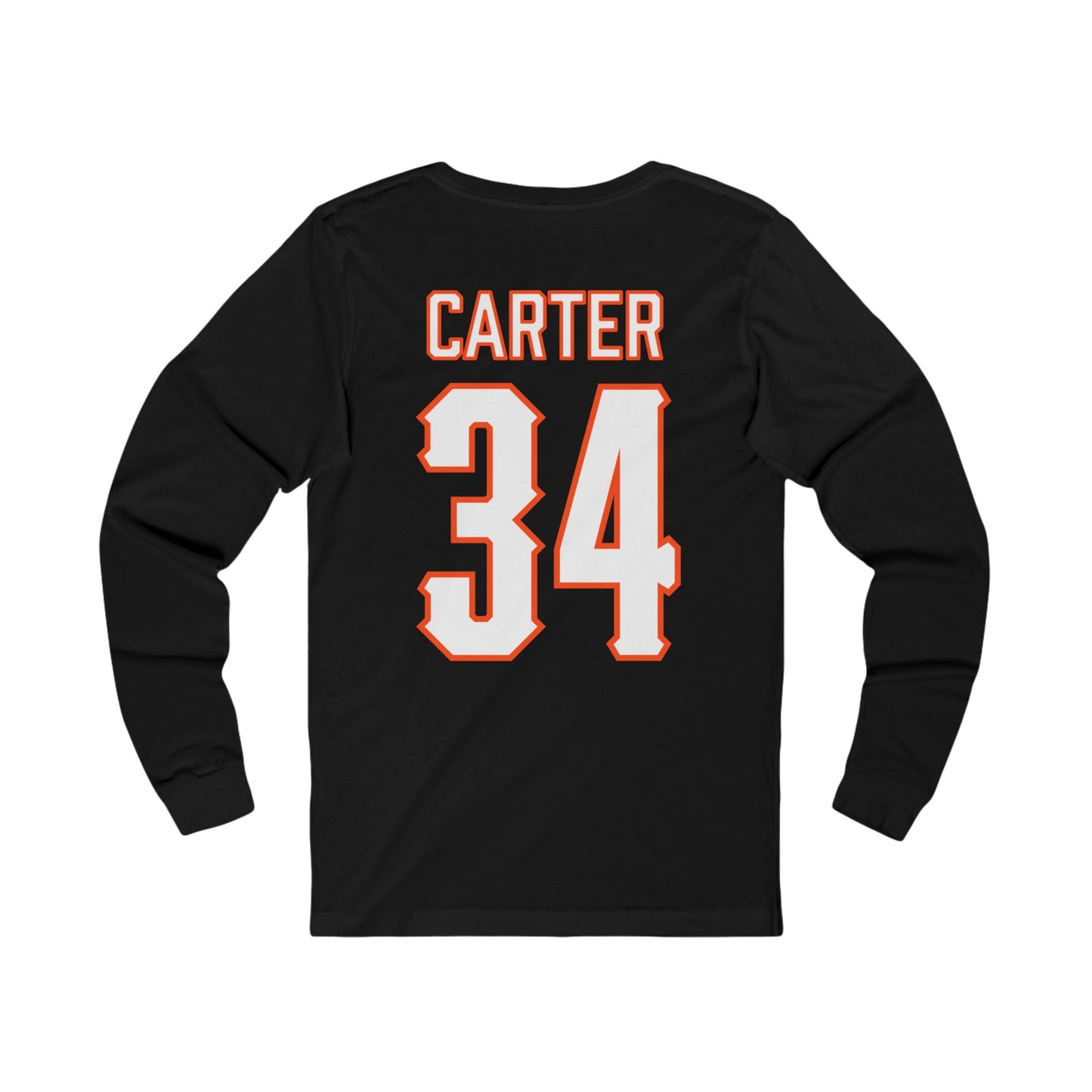 Charlie Carter #34 Cursive Cowboys Long Sleeve