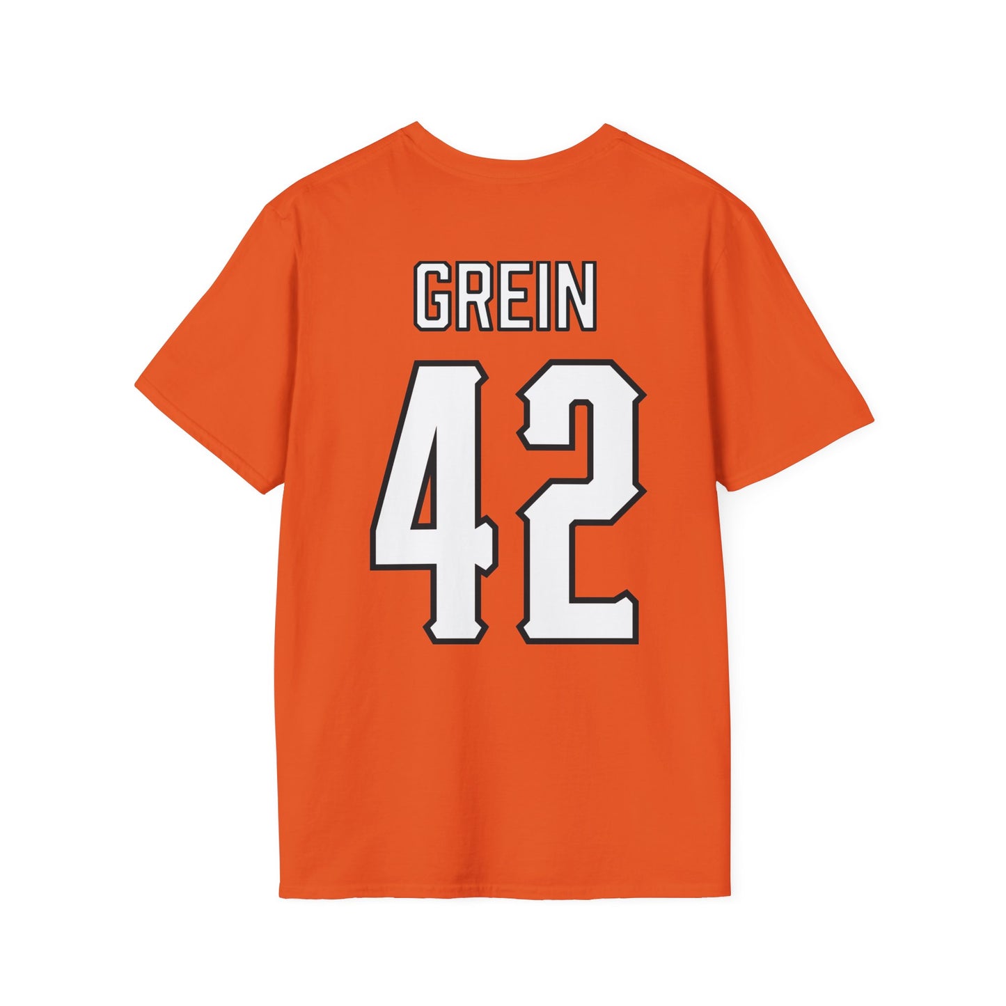 Dominic Grein #42 Orange Pokes T-Shirt