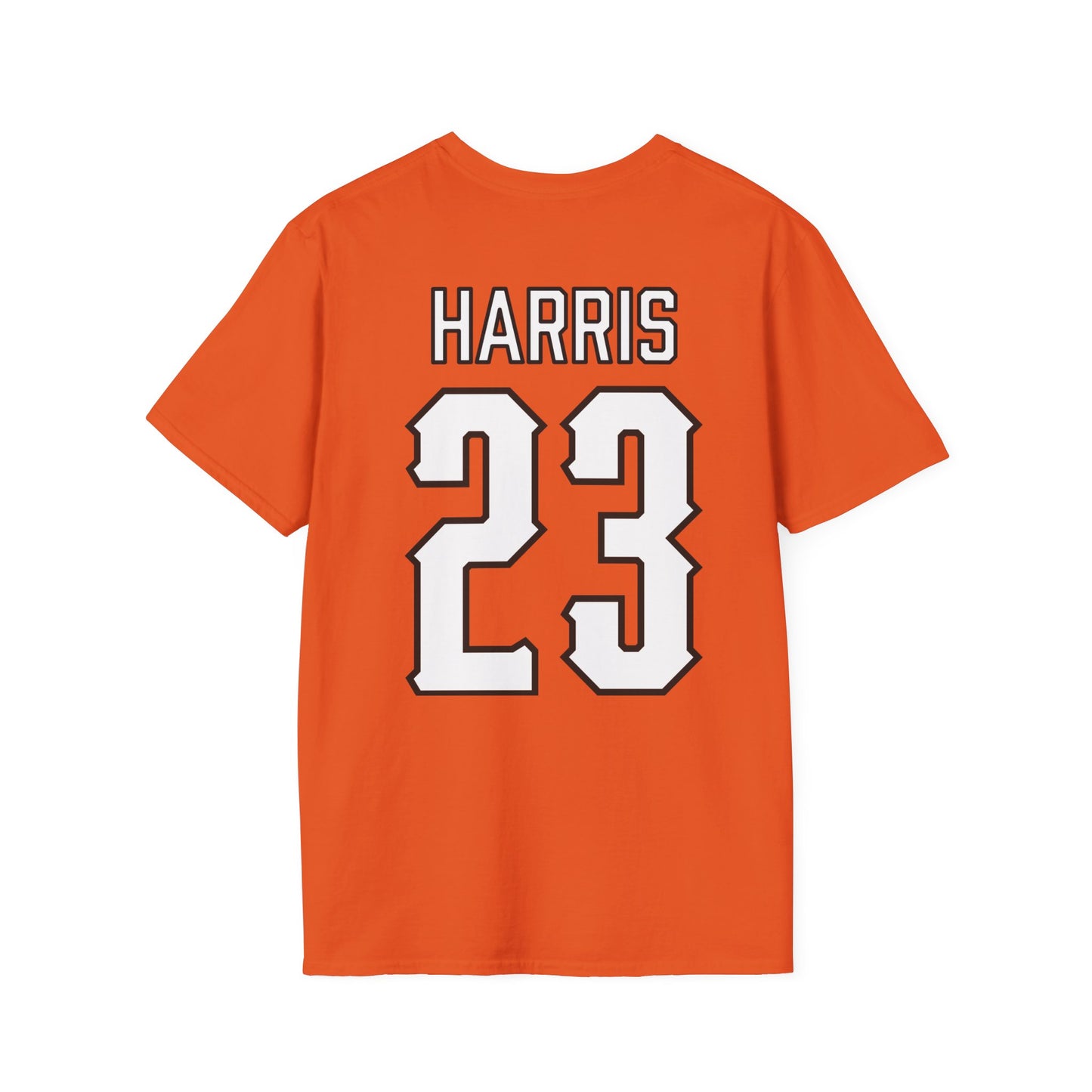 Kenneth Harris #23 Orange Cursive Cowboys T-Shirt