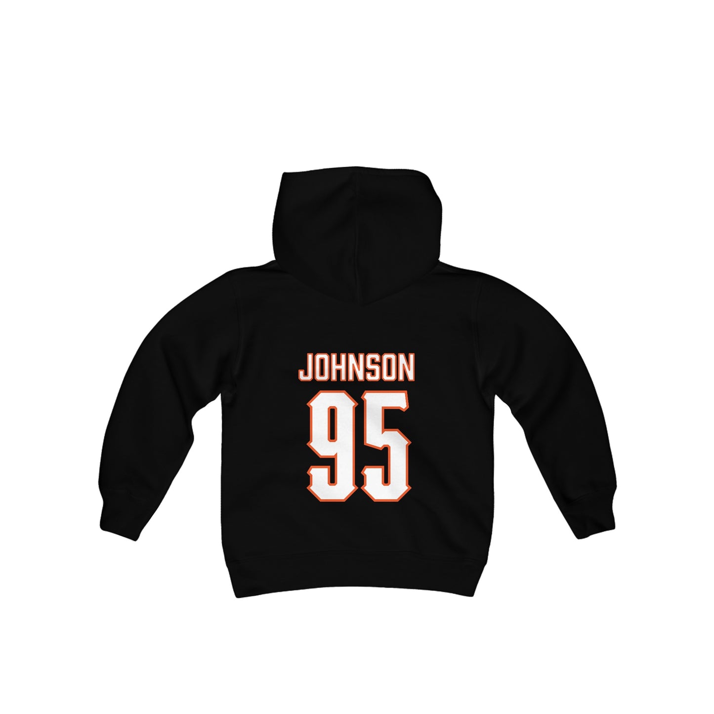 Youth Jaleel Johnson #95 Cursive Cowboys Hoodie