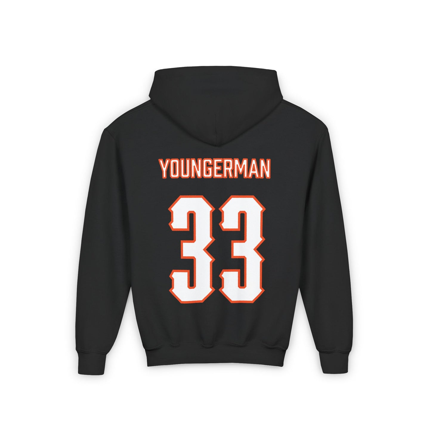 Youth Sean Youngerman #33 Cursive Cowboys Hoodie