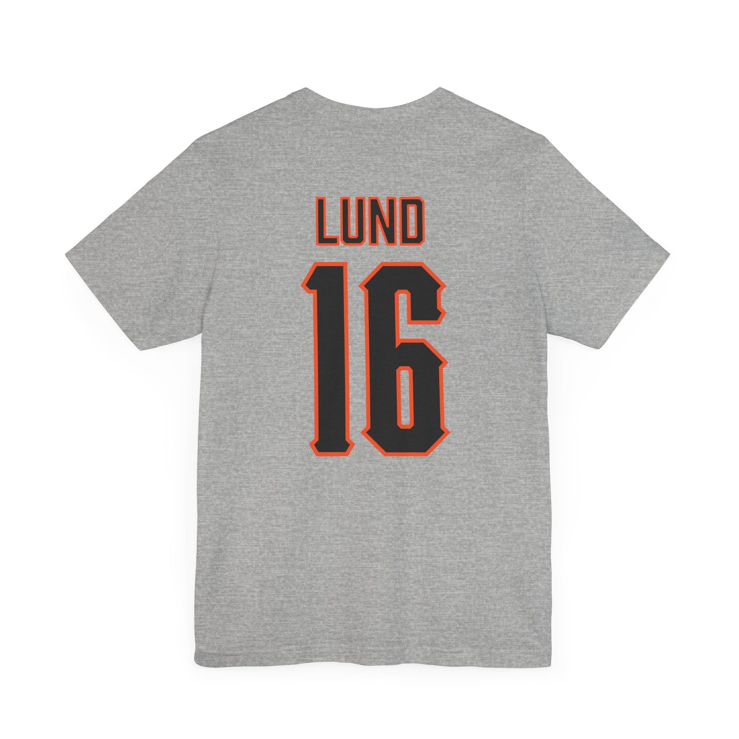 Ethan Lund #16 Cursive Cowboys T-Shirt