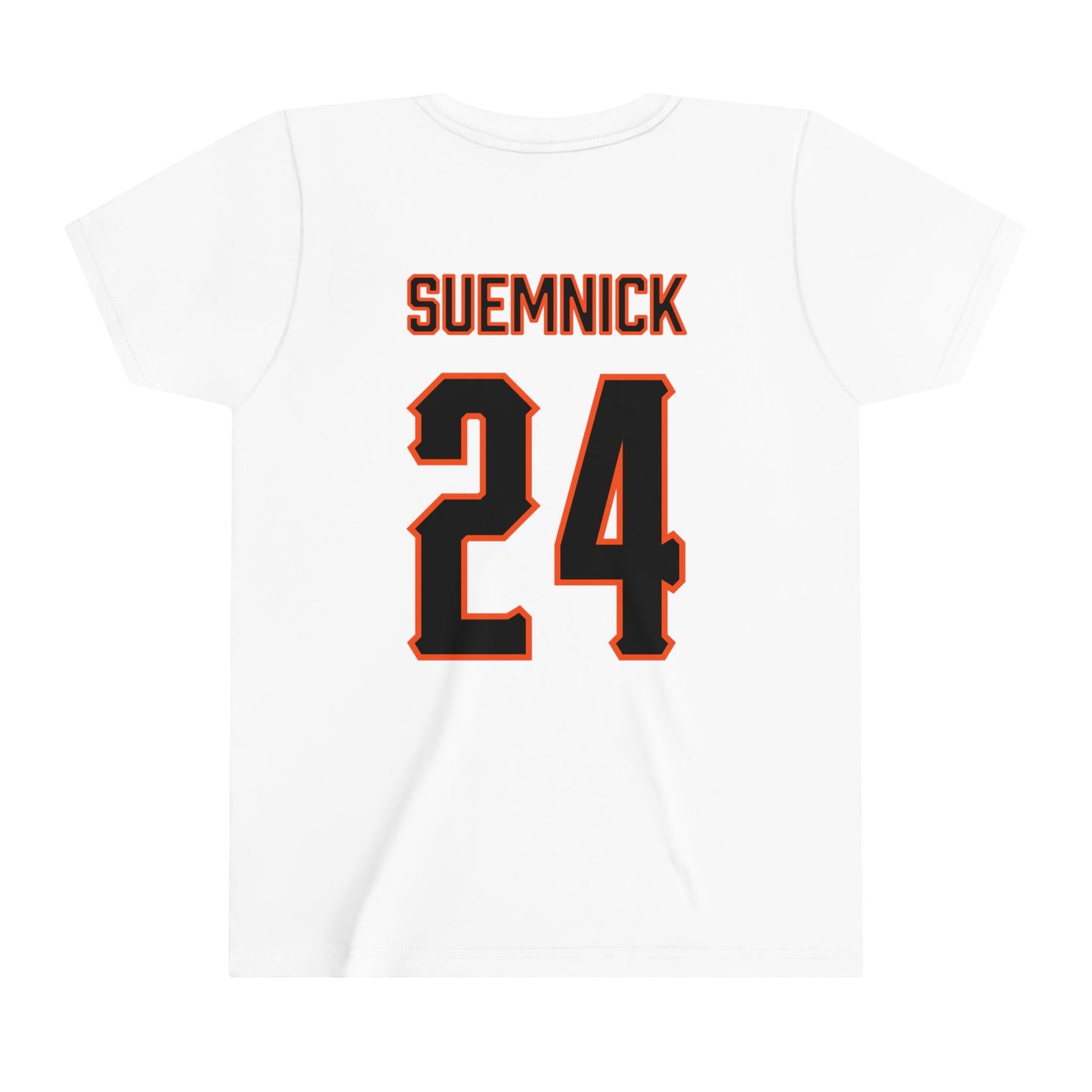 Youth Patrick Suemnick #24 Cursive Cowboys T-Shirt