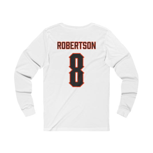 Parker Robertson #8 Cursive Cowboys Long Sleeve