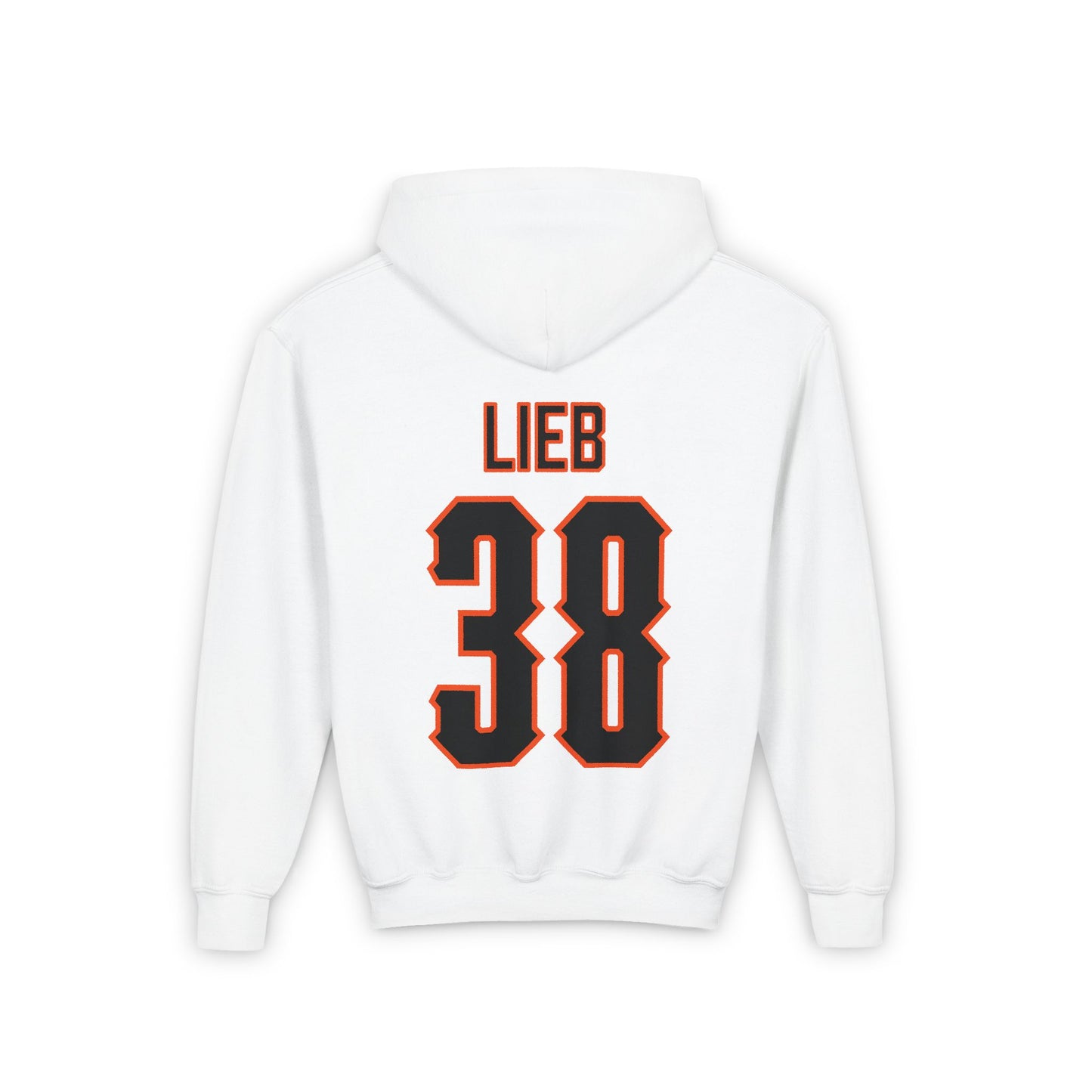 Youth Thomas Lieb #38 Cursive Cowboys Hoodie