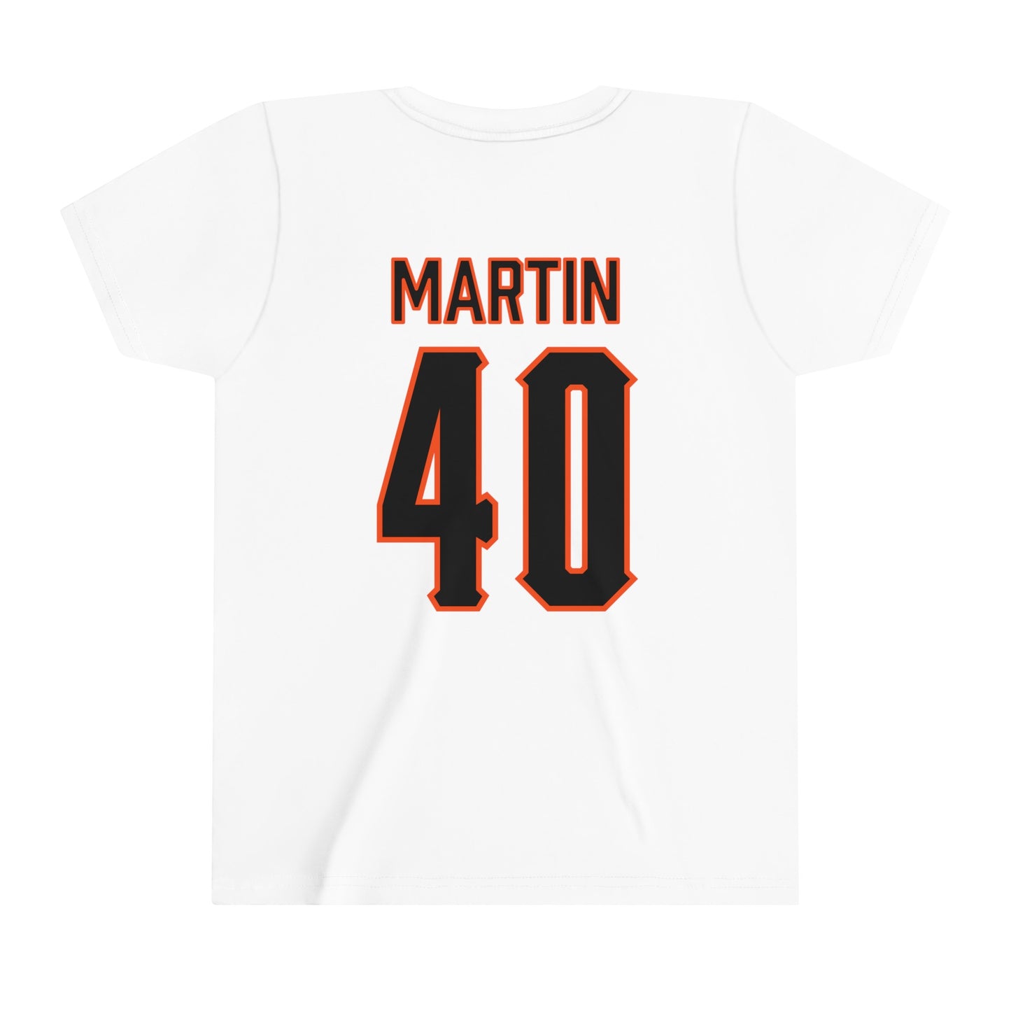 Youth Garrick Martin #40 Cursive Cowboys T-Shirt