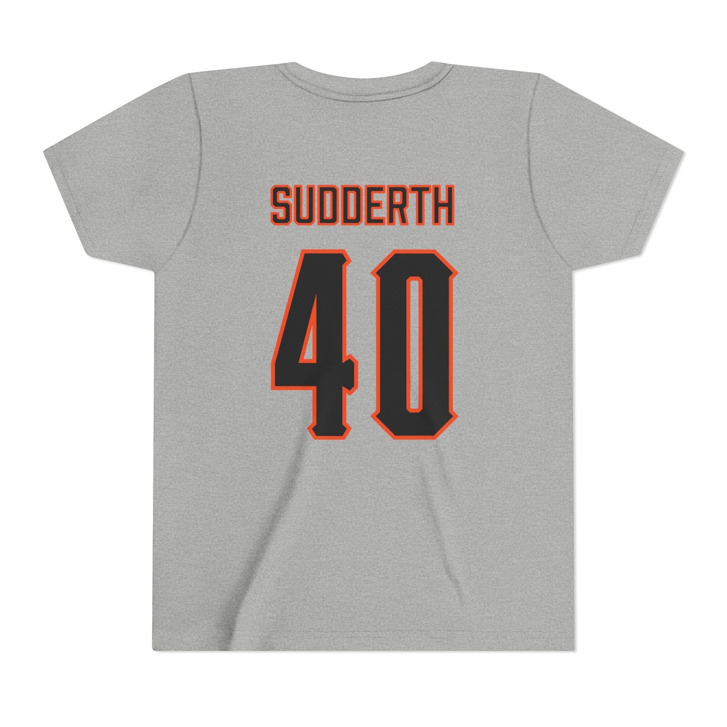 Youth Cale Sudderth #40 Cursive Cowboys T-Shirt