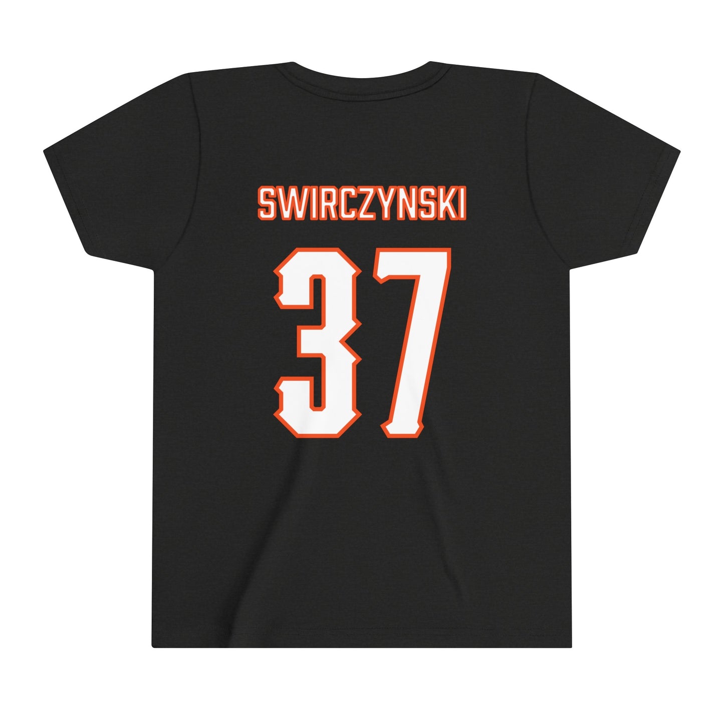 Youth Seth Swirczynski #37 Cursive Cowboys T-Shirt