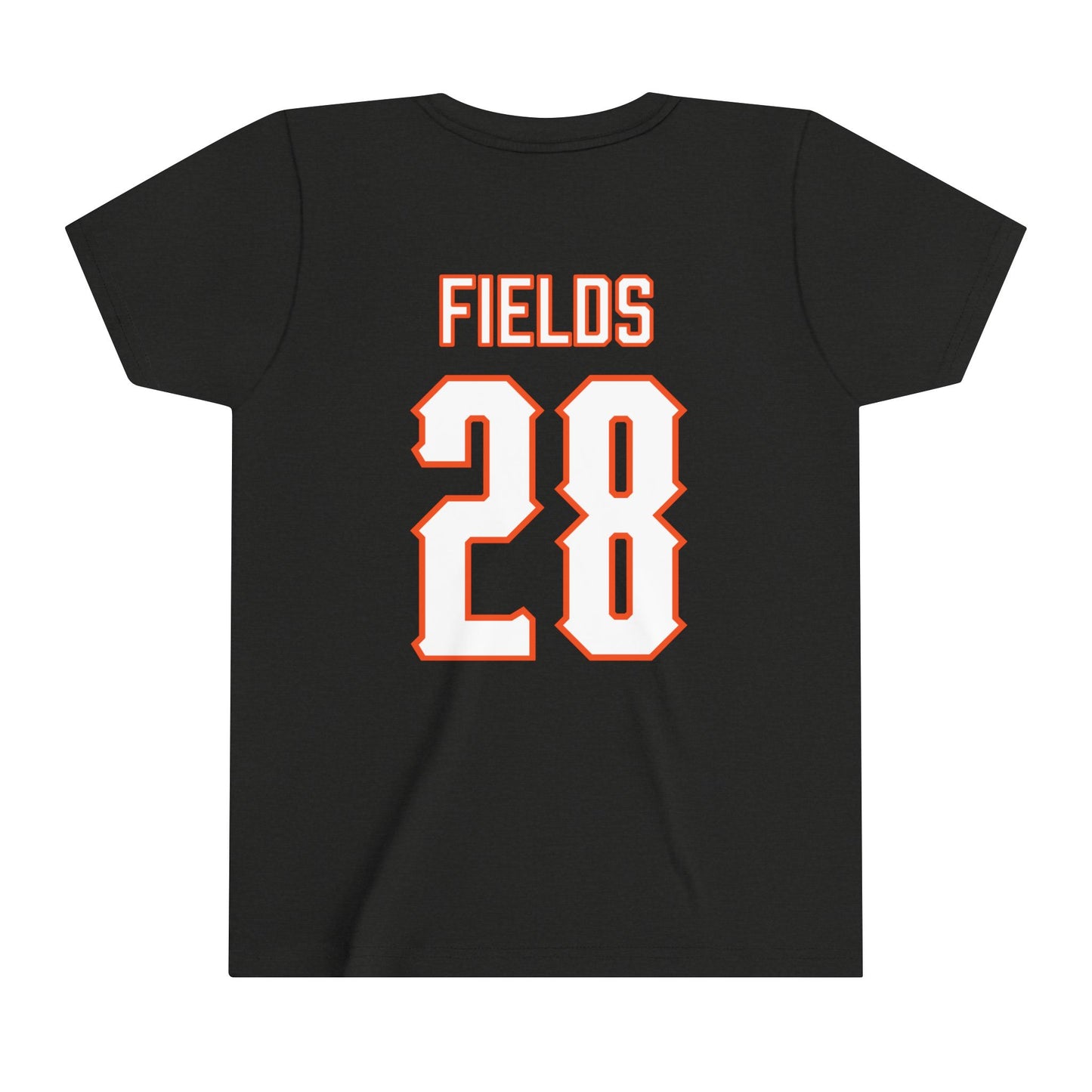 Youth Ladainian Fields #28 Cursive Cowboys T-Shirt