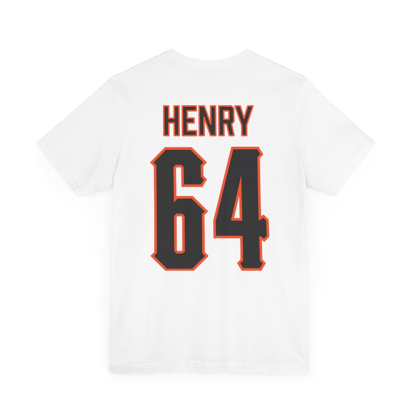 Jarrett Henry #64 Cursive Cowboys T-Shirt