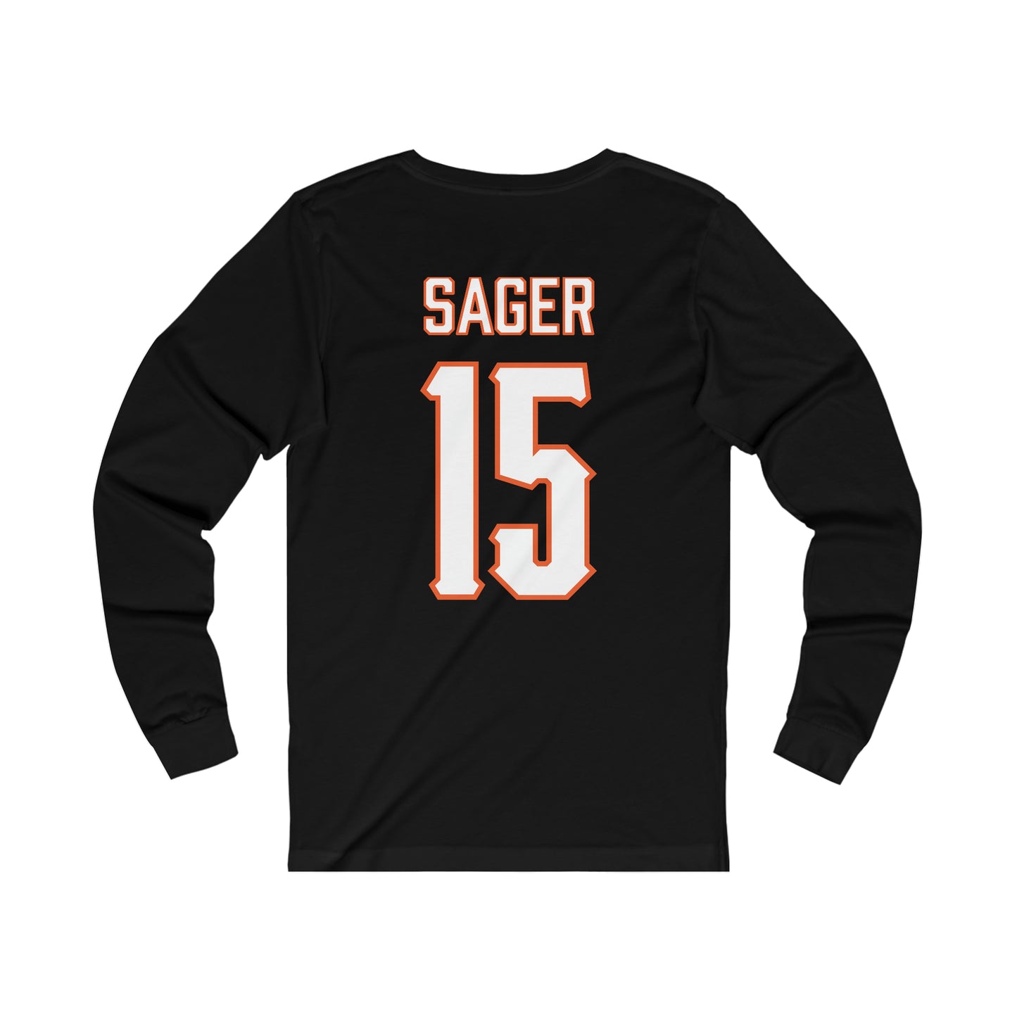 Carson Sager #15 Cursive Cowboys Long Sleeve T-Shirt
