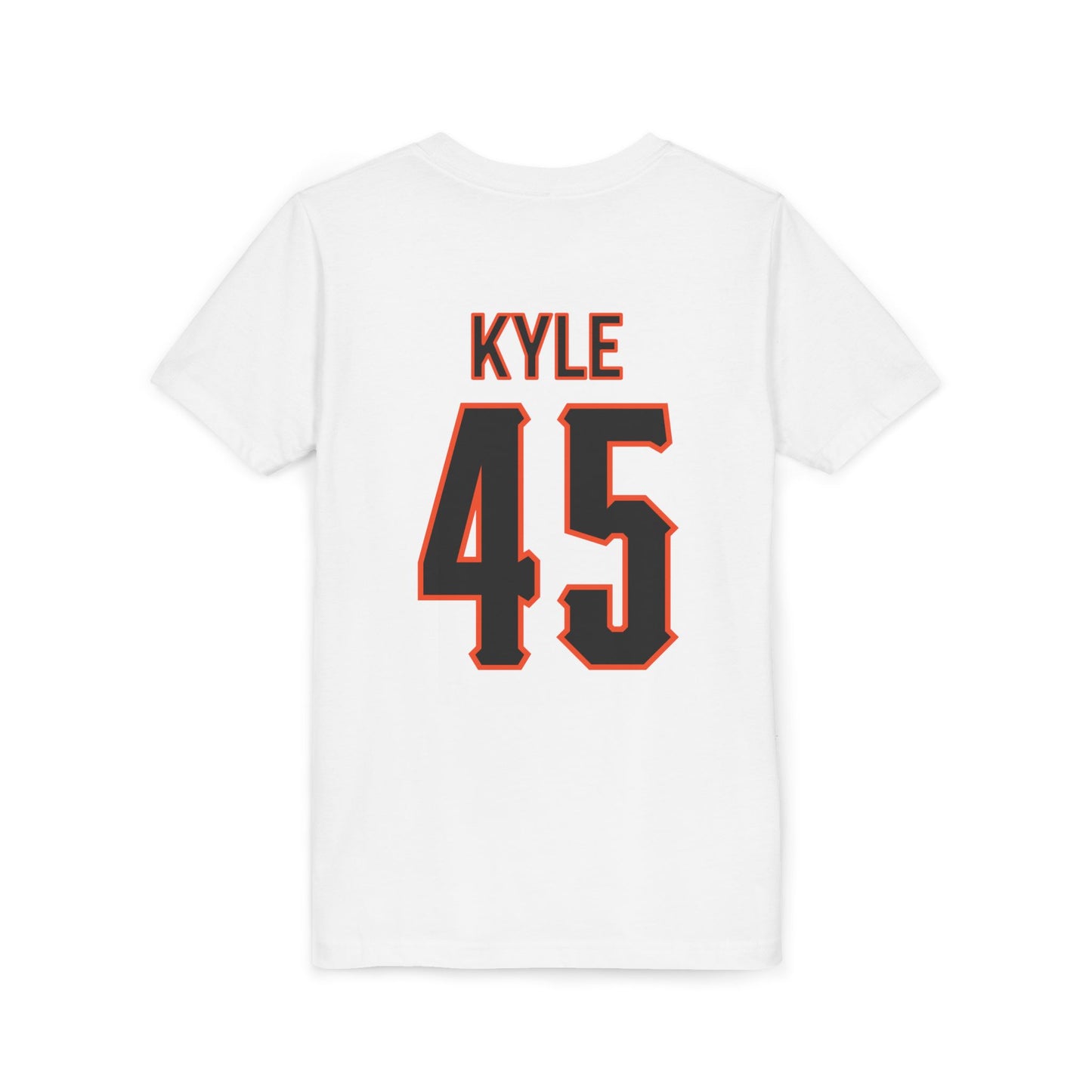 Youth Landry Kyle #45 Cursive Cowboys T-Shirt