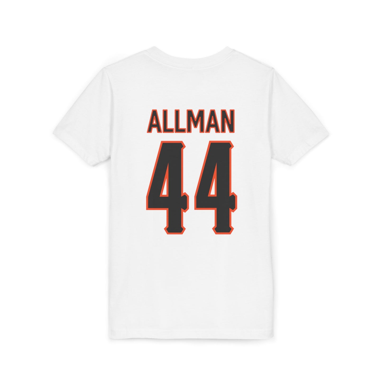 Youth Tommy Allman #44 Cursive Cowboys T-Shirt