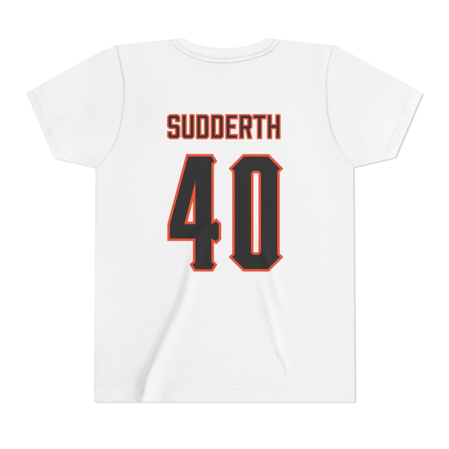 Youth Cale Sudderth #40 Cursive Cowboys T-Shirt