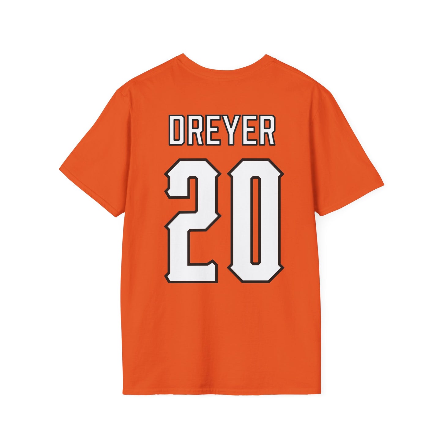 Kate Dreyer #20 Orange Pokes T-Shirt