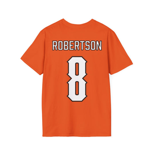 Parker Robertson #8 Orange Pokes T-Shirt