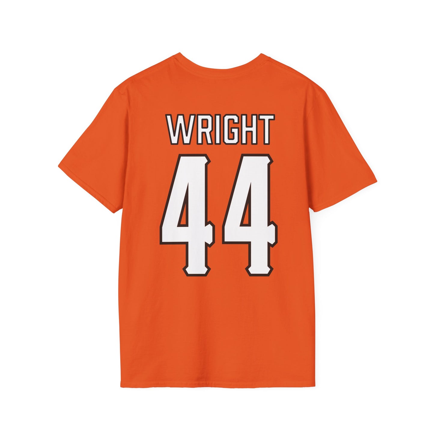 Justin Wright #44 Orange Pokes T-Shirt