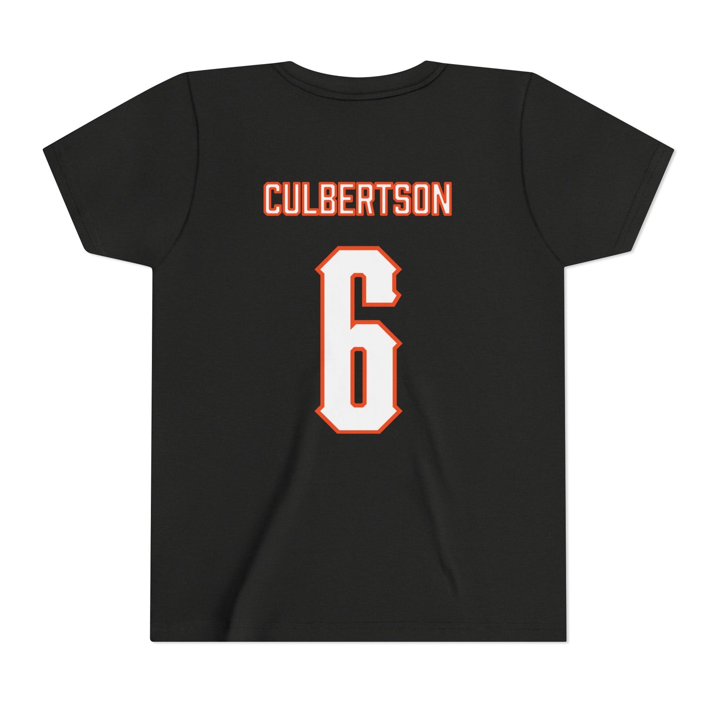 Youth Drew Culbertson #6 Cursive Cowboys T-Shirt