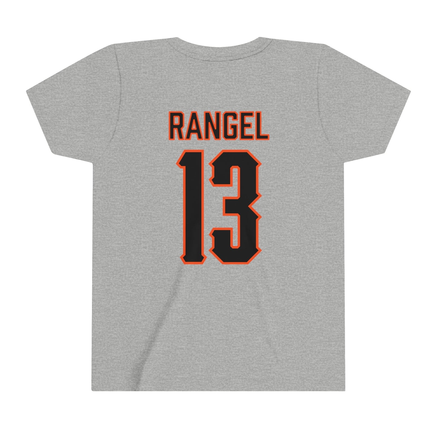 Youth Garret Rangel #13 Cursive Cowboys T-Shirt