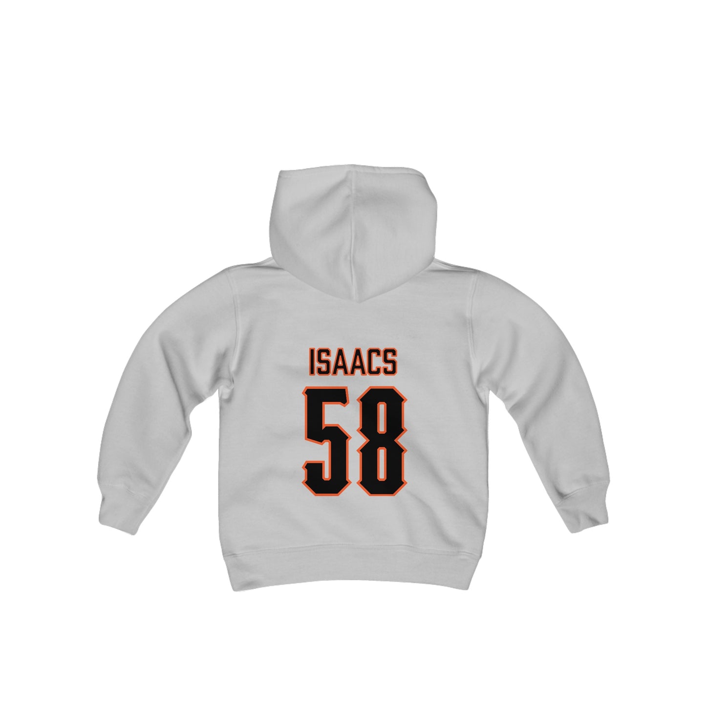 Youth Ashton Isaacs #58 Cursive Cowboys Hoodie