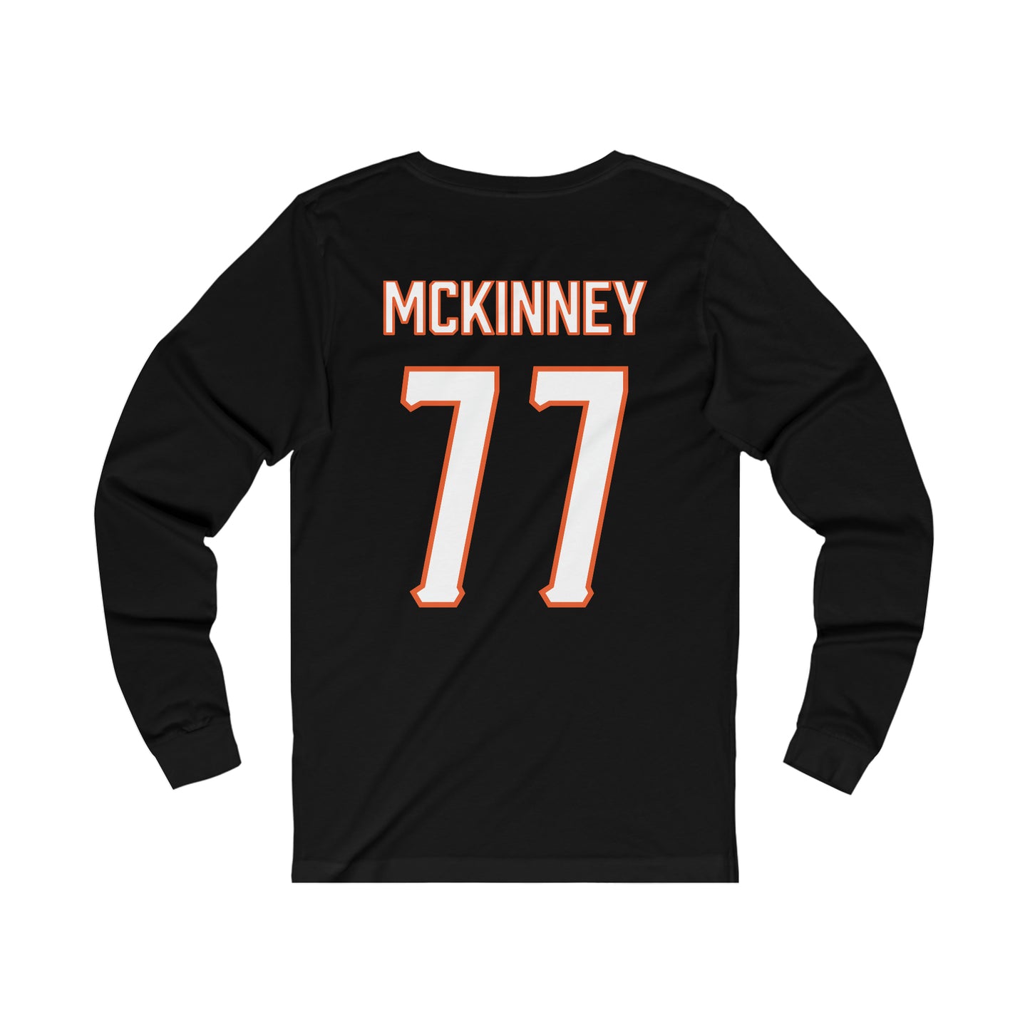Noah Mckinney #77 Cursive Cowboys Long Sleeve T-Shirt