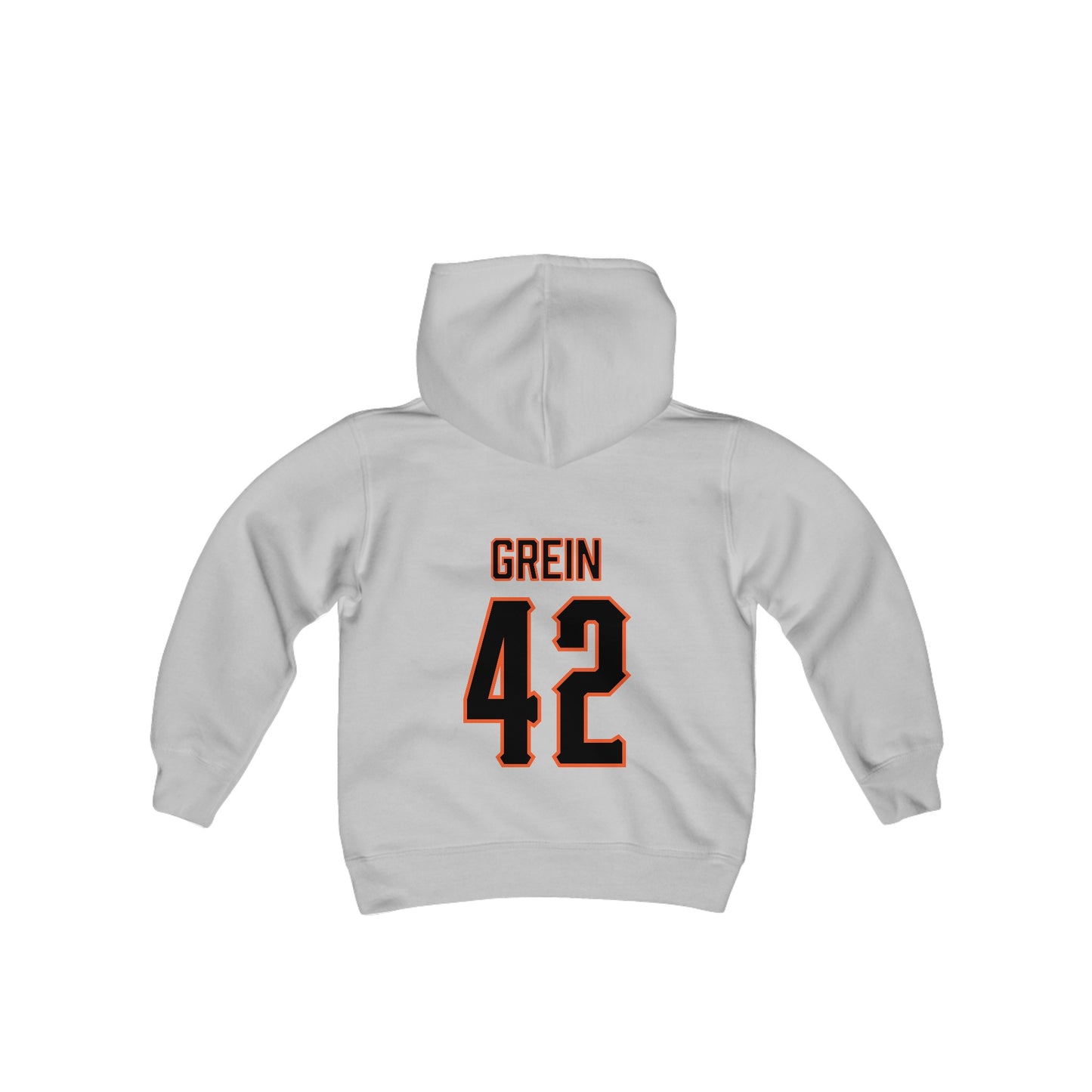 Youth Dominic Grein #42 Cursive Cowboys Hoodie