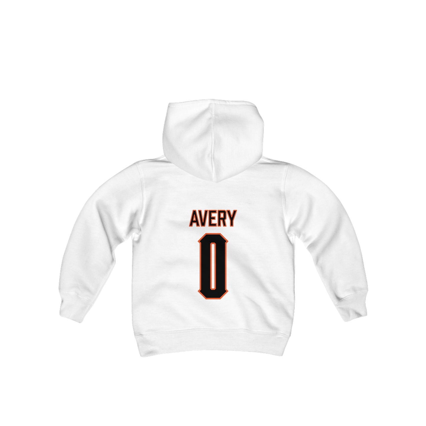 Youth Marchelus Avery #0 Cursive Cowboys Hoodie