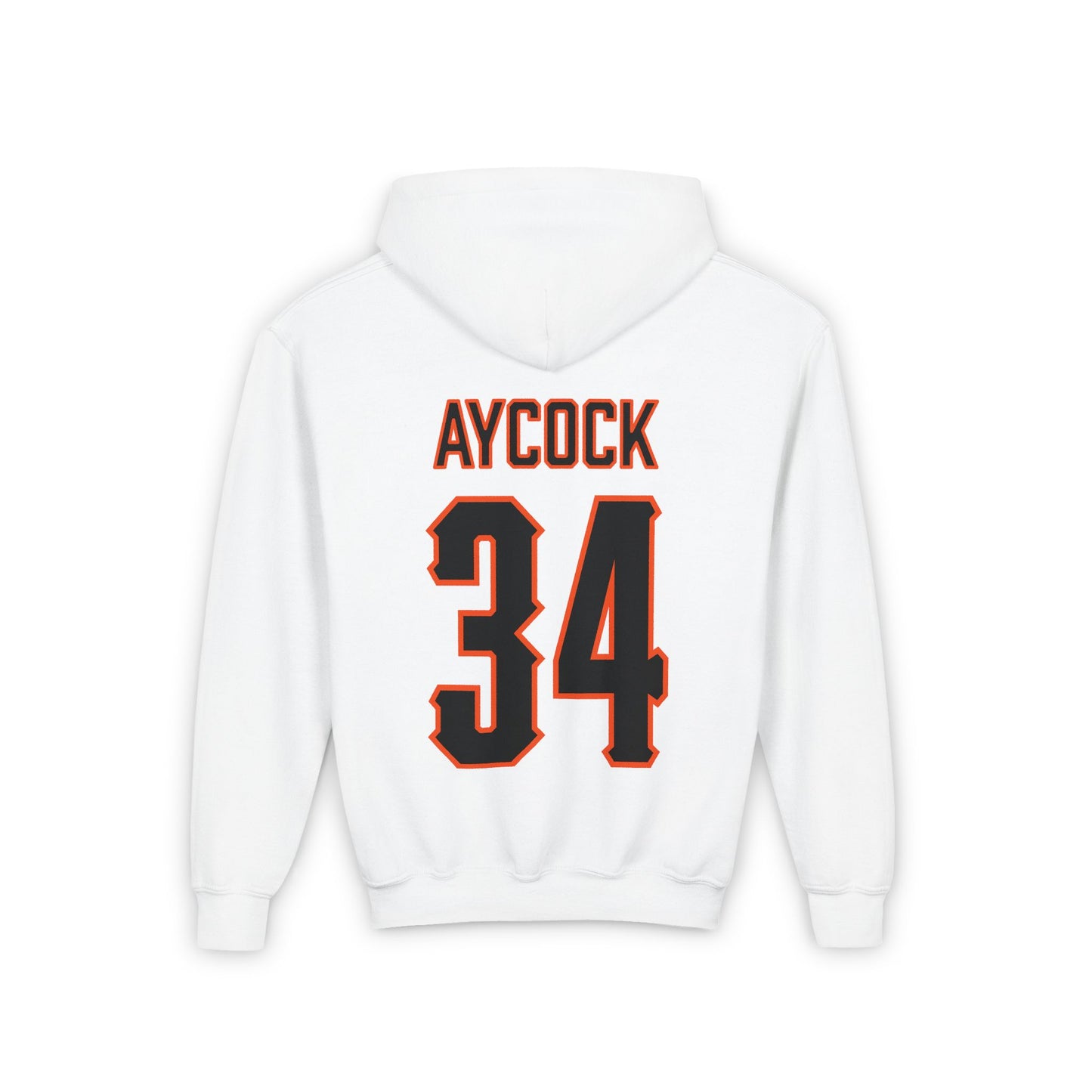 Youth Kyra Aycock #34 Cursive Cowgirls Hoodie