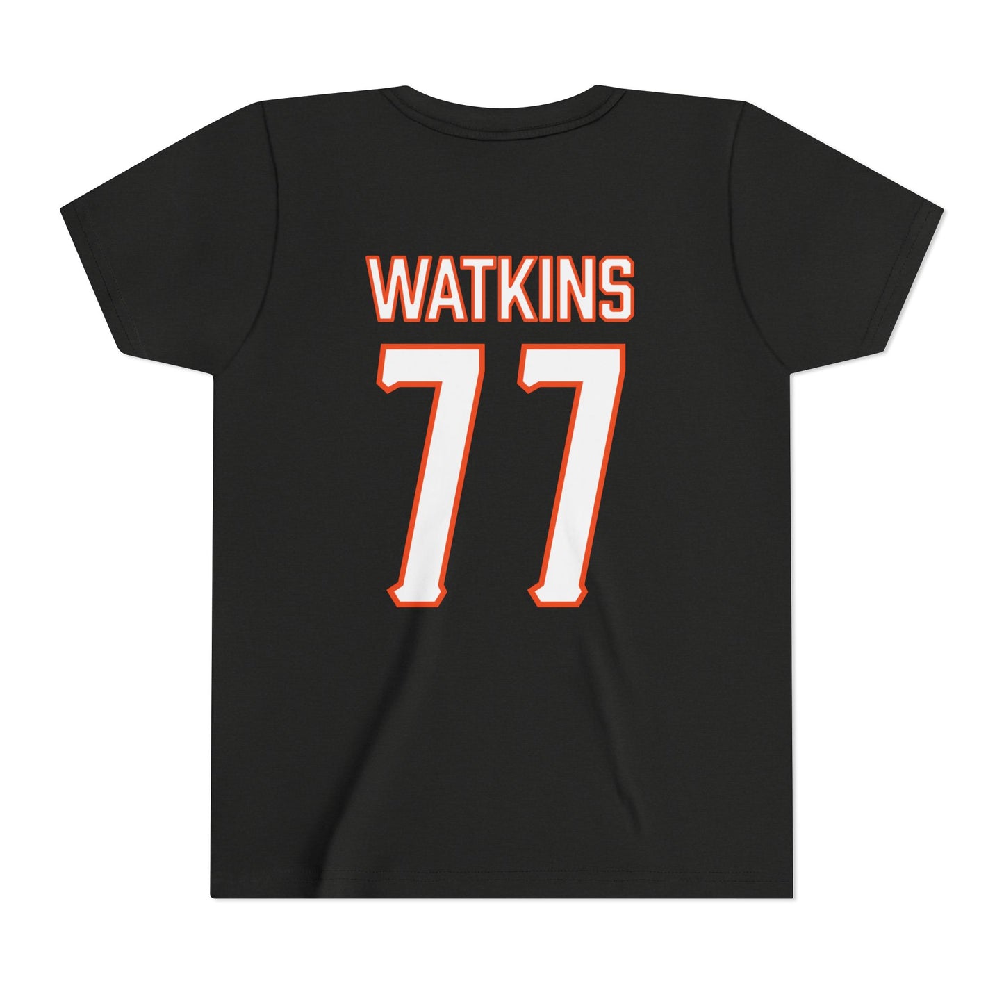 Youth Hunter Watkins #77 Cursive Cowboys T-Shirt