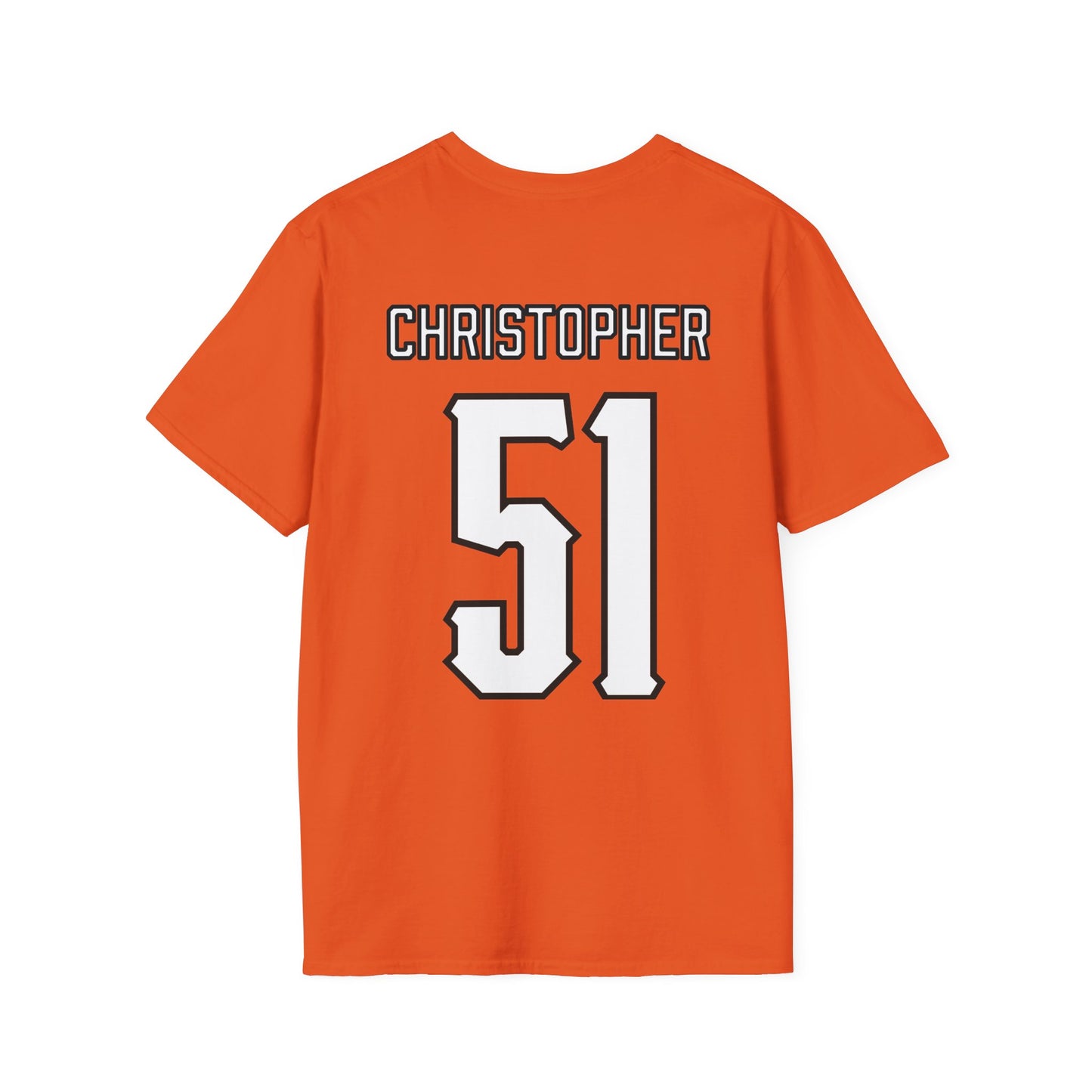 Charlie Christopher #51 Orange Pokes T-Shirt