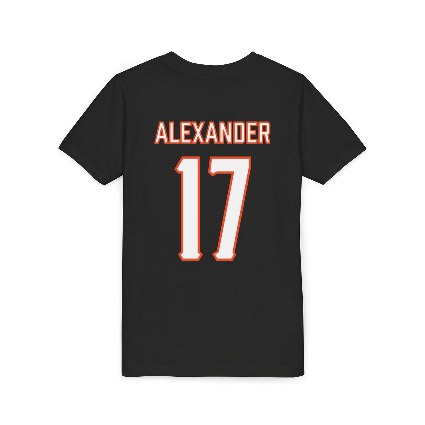 Youth Elijah Alexander #17 Cursive Cowboys T-Shirt