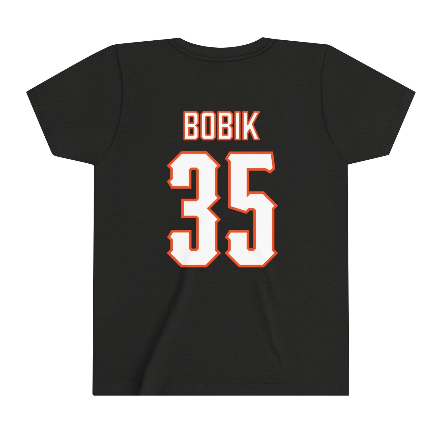 Youth Jaxton Bobik #35 Cursive Cowboys T-Shirt