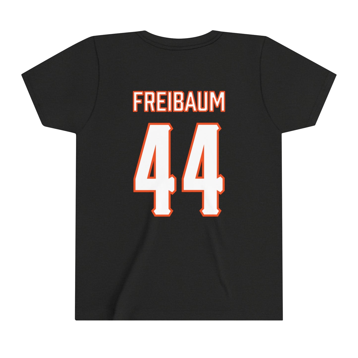 Youth Shea Freibaum #44 Cursive Cowboys T-Shirt