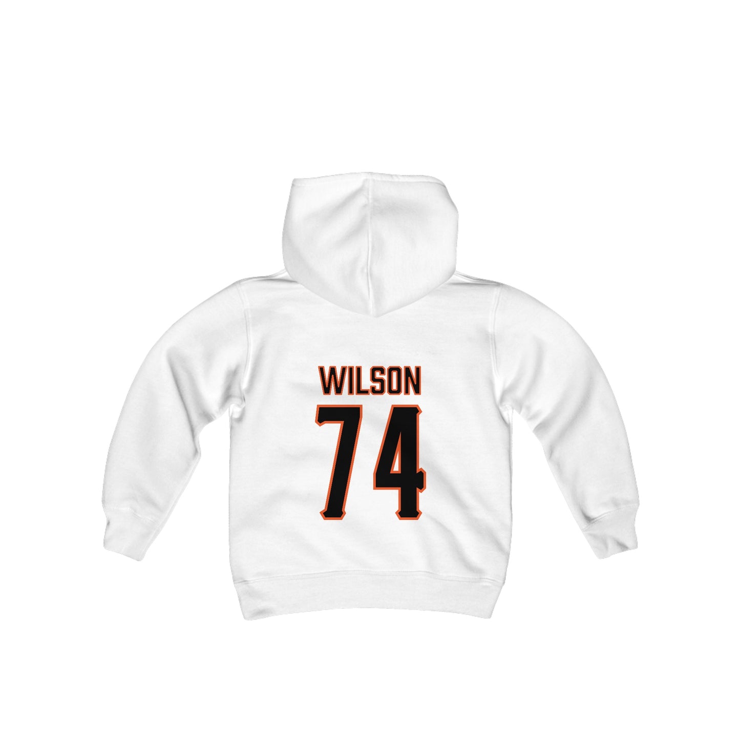 Youth Preston Wilson #74 Cursive Cowboys Hoodie