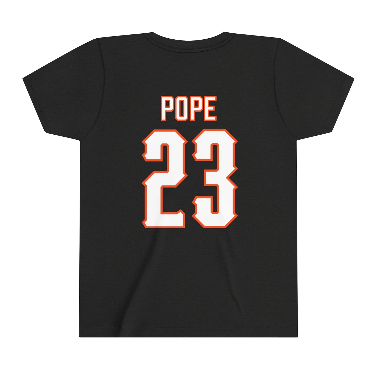 Youth Jalen Pope #23 Cursive Cowboys T-Shirt