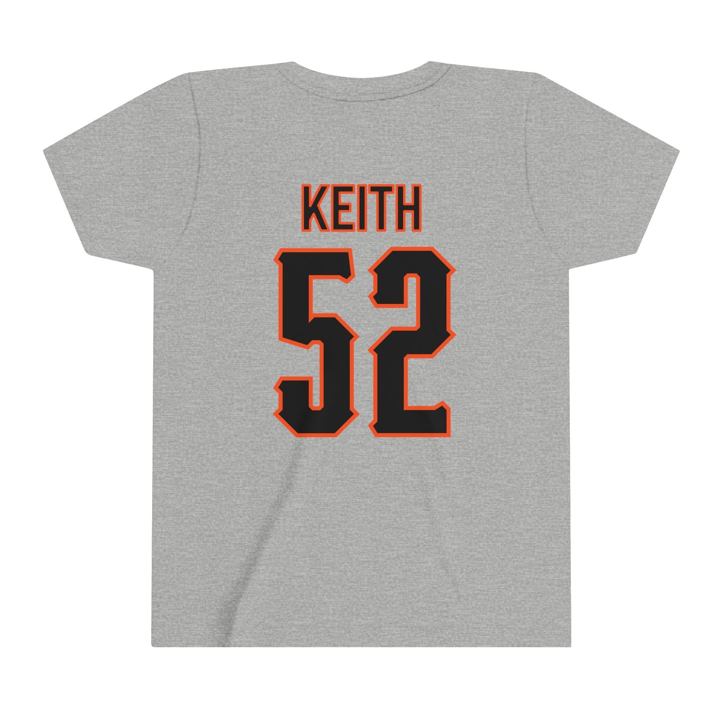 Youth Garrett Keith #52 Cursive Cowboys T-Shirt