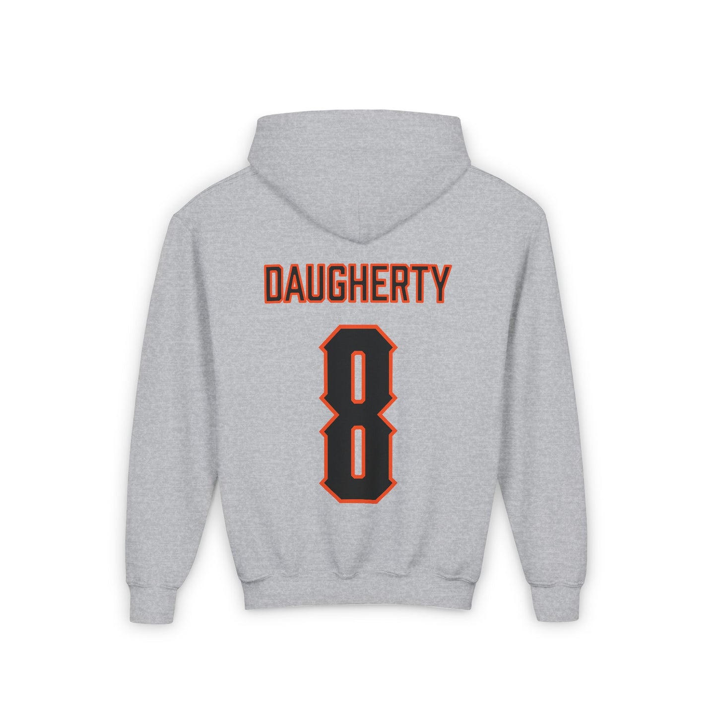 Youth Ian Daugherty #8 Cursive Cowboys Hoodie