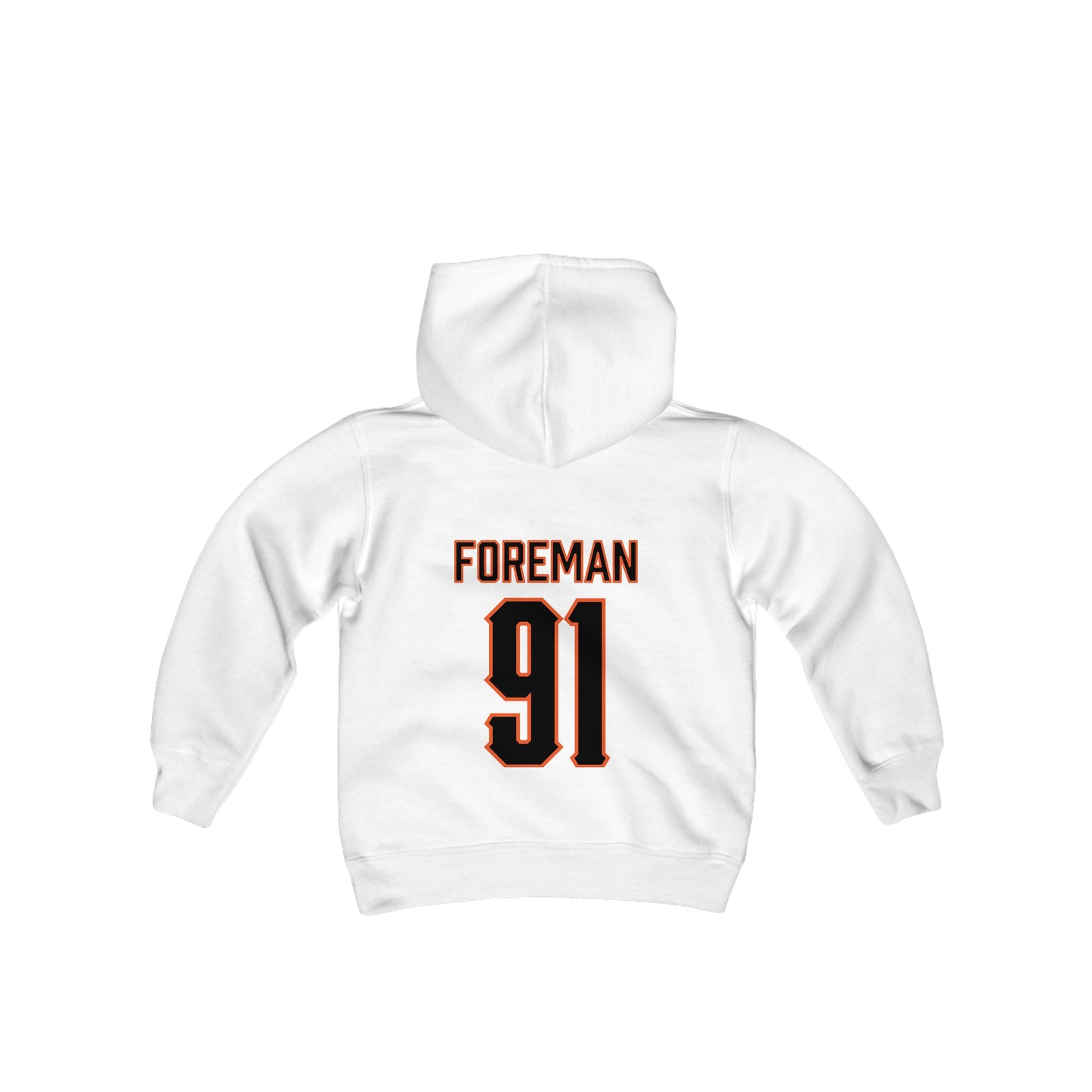 Youth Jaedon Foreman #91 Cursive Cowboys Hoodie