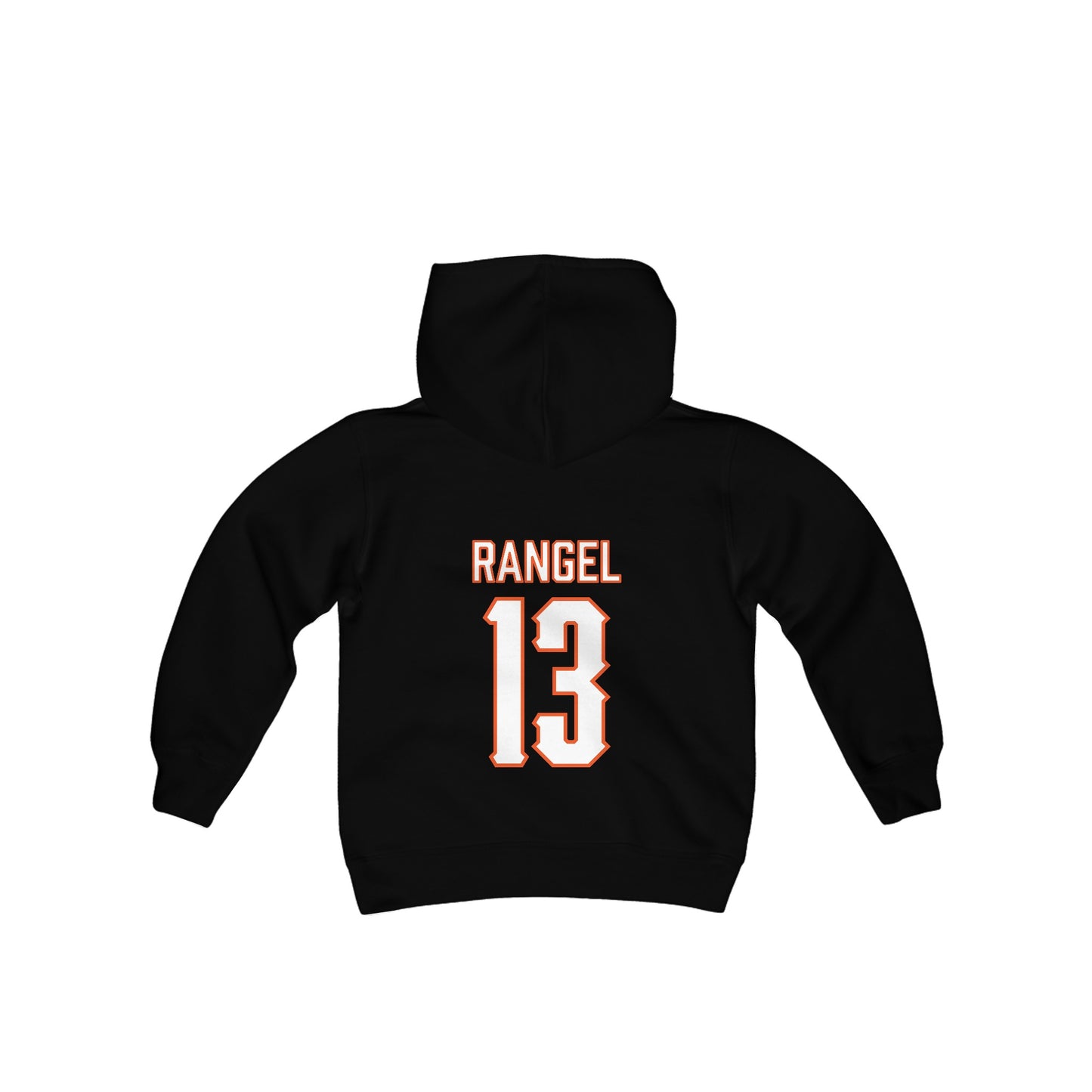 Youth Garret Rangel #13 Cursive Cowboys Hoodie