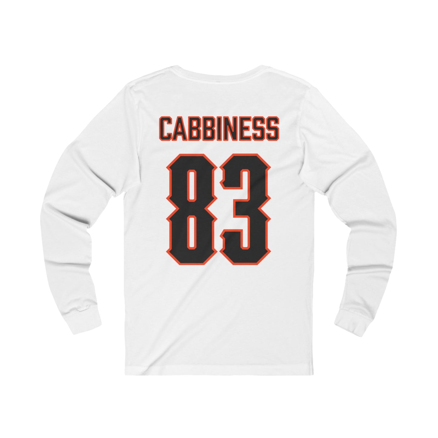 Cale Cabbiness #83 Cursive Cowboys Long Sleeve