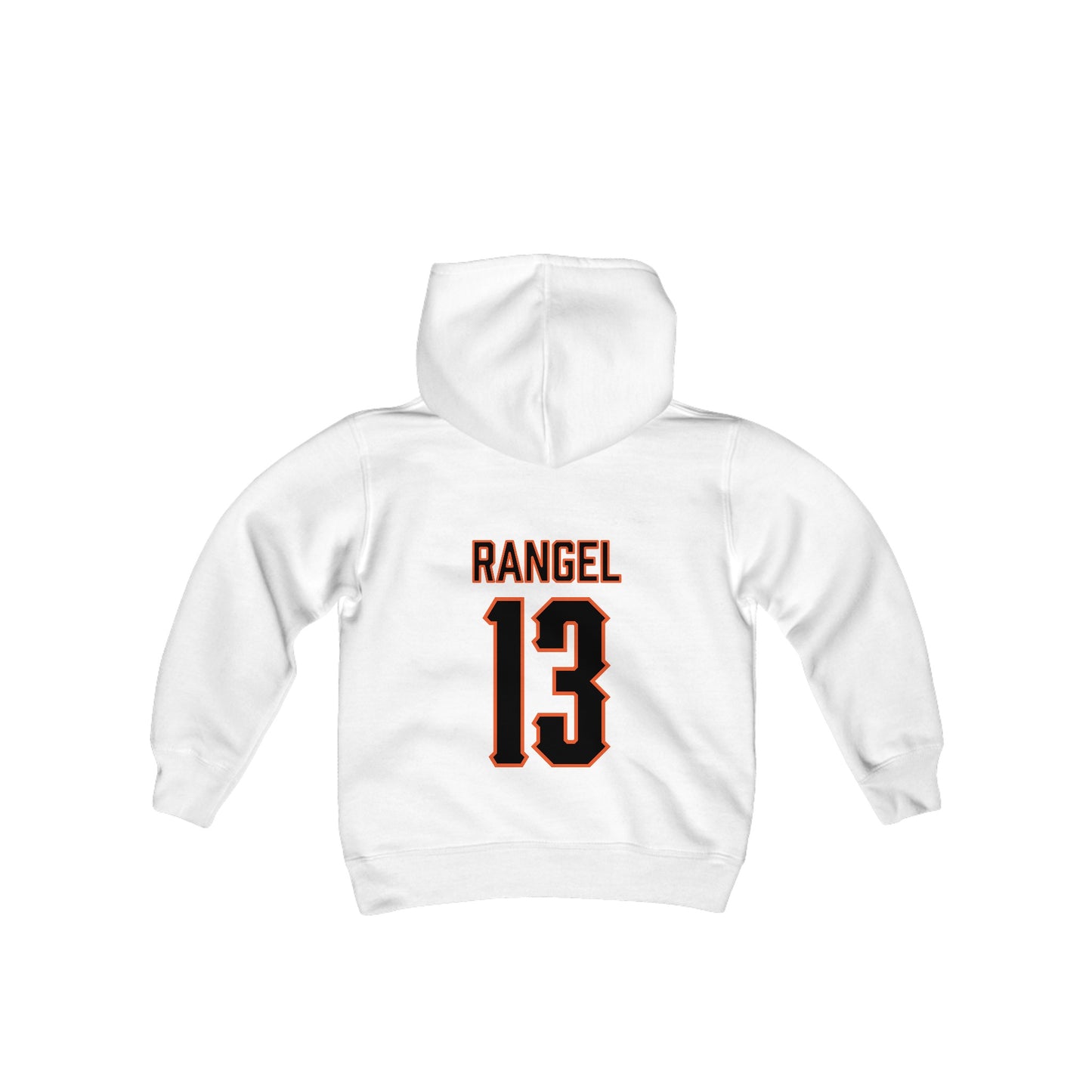 Youth Garret Rangel #13 Cursive Cowboys Hoodie