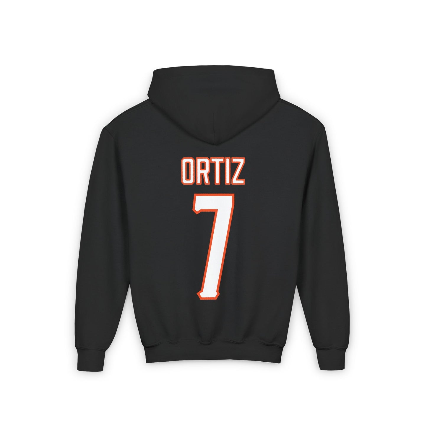 Youth Avery Ortiz #7 Cursive Cowboys Hoodie