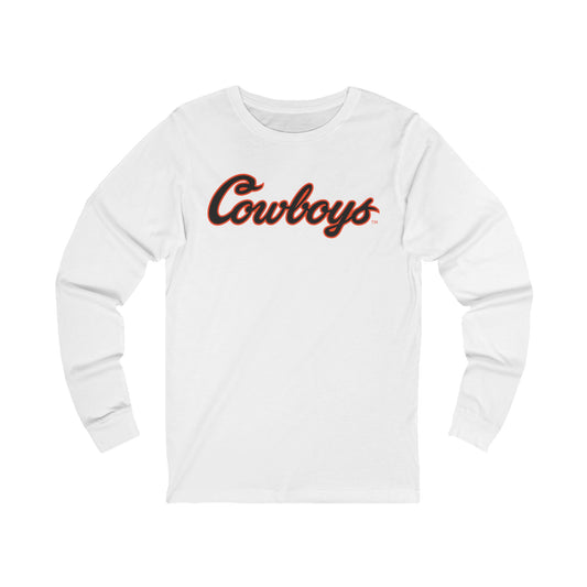 Jayson Jones #23 Cursive Cowboys Long Sleeve